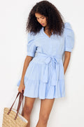 Neo Noir Tabbie Poplin Dress - Ljusblå