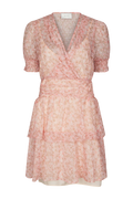 Rikka Ditsy Floral Dress - Rose Blush