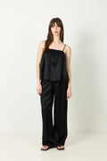 Silk Pants - Svart
