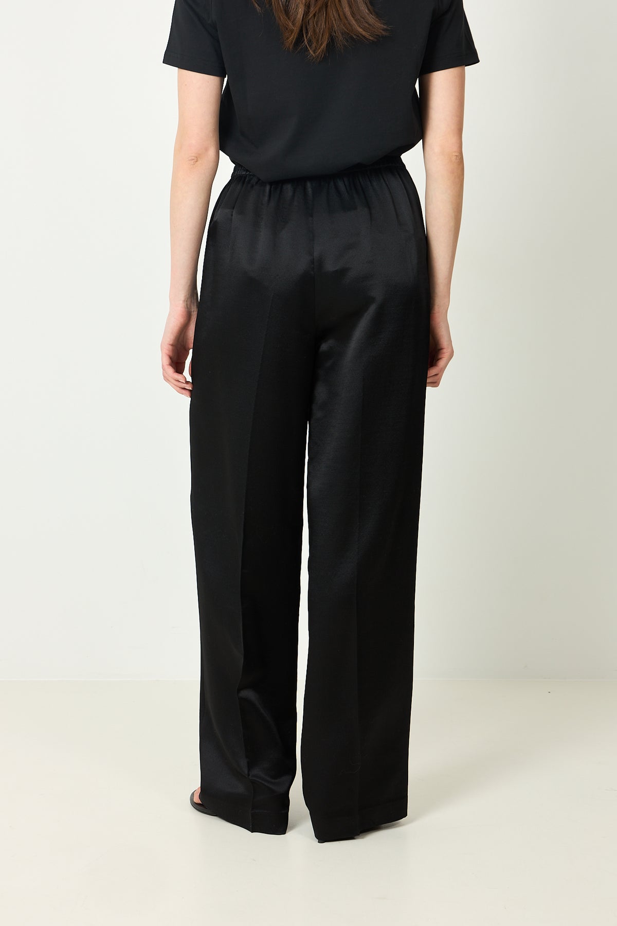 Silk Pants - Svart