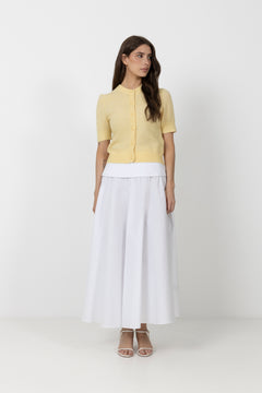 Sanoura SS Cardigan - Straw