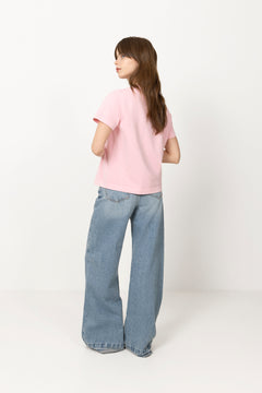 Sacamino Ss T-Shirt - Bleached Mauve Pigment