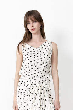 Sapoppy Top - Drifting Dots Egret