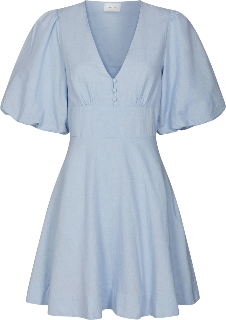 Halli Linen Dress - Light Blue