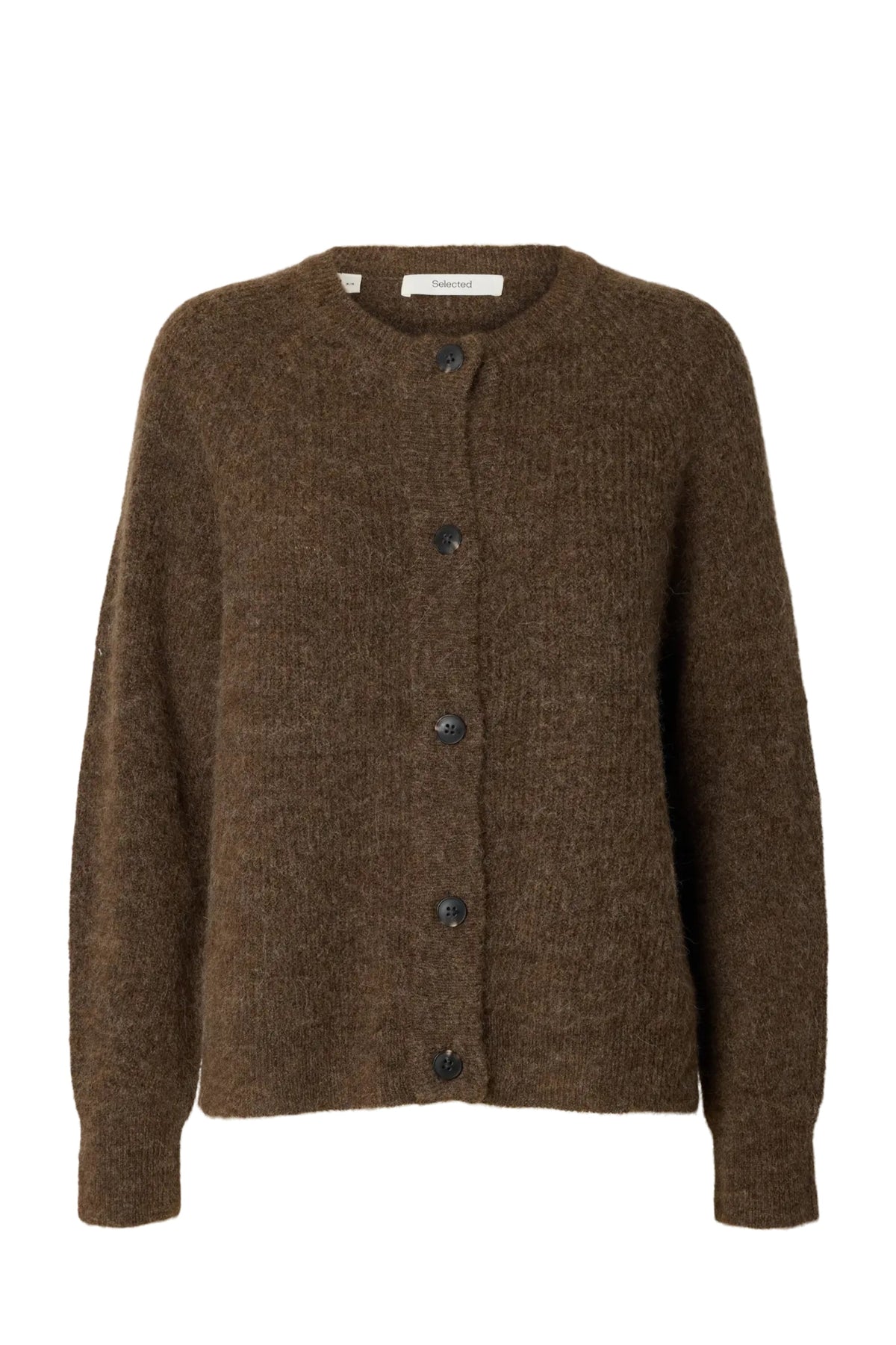 Lulu Ls Knit Short Cardigan Noos - Dachshund Melange