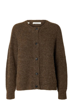 Lulu Ls Knit Short Cardigan Noos - Dachshund Melange