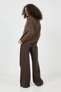 Lulu Ls Knit Short Cardigan Noos - Dachshund Melange