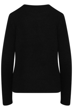 Lulu New Ls Knit O-Neck - Black
