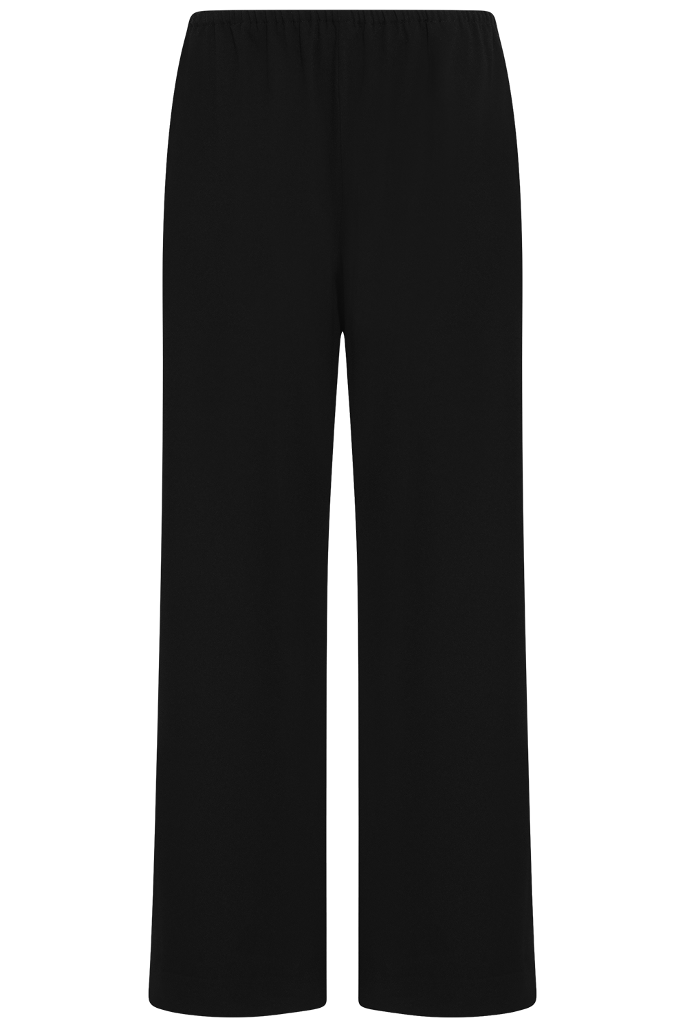 Fluid Crepe Trousers - Black