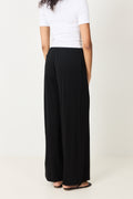 Fluid Crepe Trousers - Svart
