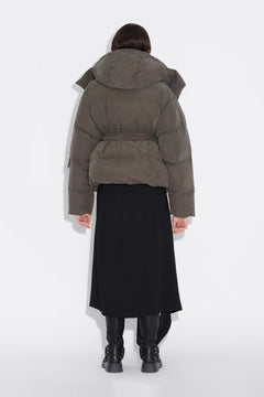 Steilia Brushed Down Jkt - Dk. Green