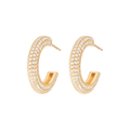 Medium Chunky Hoops - Vit