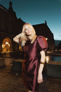 Marie Dress - Bordeaux