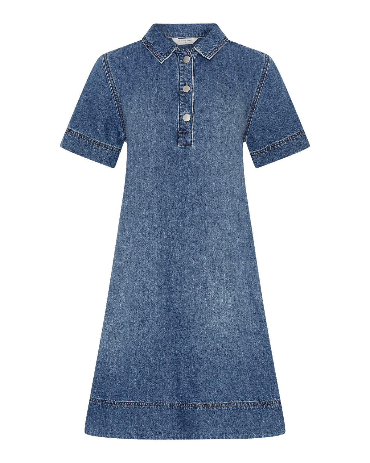 Turo Alena 2/4 Klänning - Mid Blue Wash