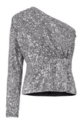 Libra Sequin Top - Silver