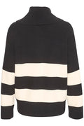 OthiliaIW Zipper Pullover - Black/Whisper