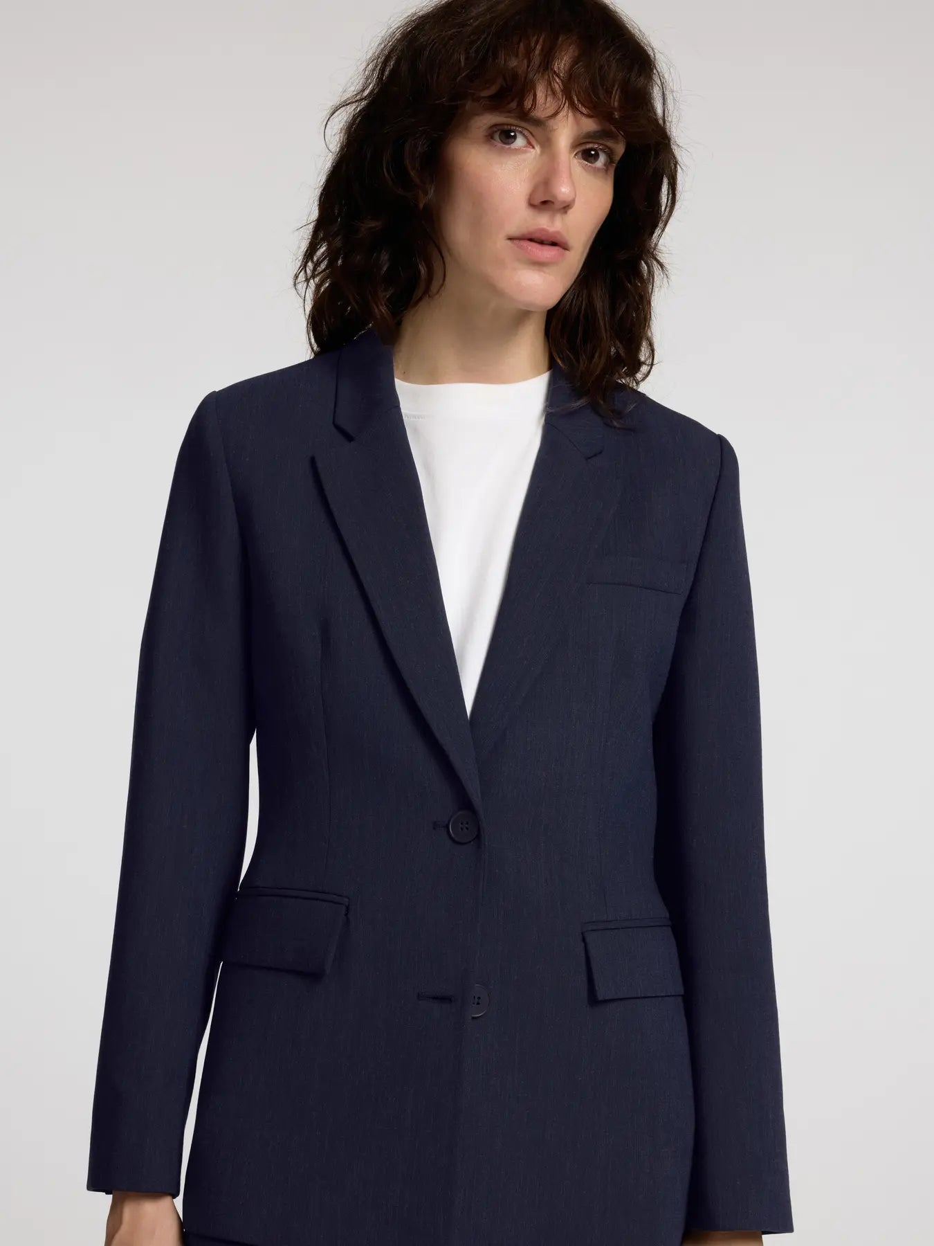 Rita Classic Blazer - Dark Sapphire Melange