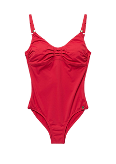 Milos Solid Swimsuit Recycled - Lipstick Red