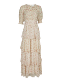 Sable Meadow Printed Dress - Creme