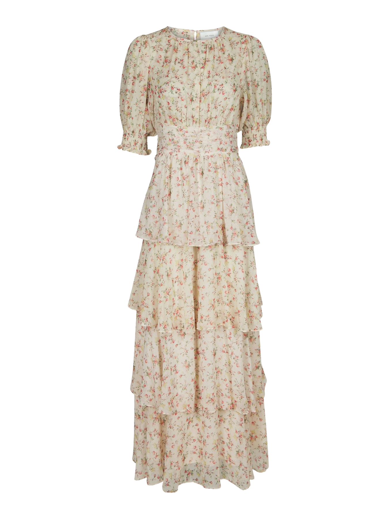 Sable Meadow Printed Dress - Creme