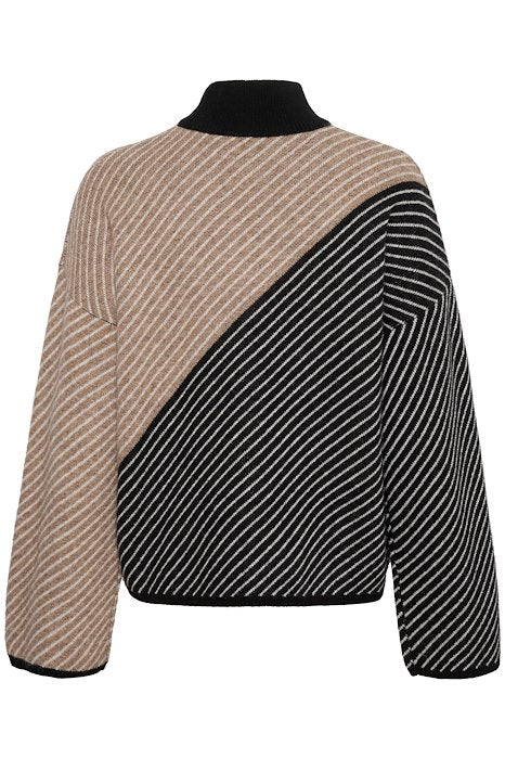 RancelIW Pullover - Mocha Grey/Black