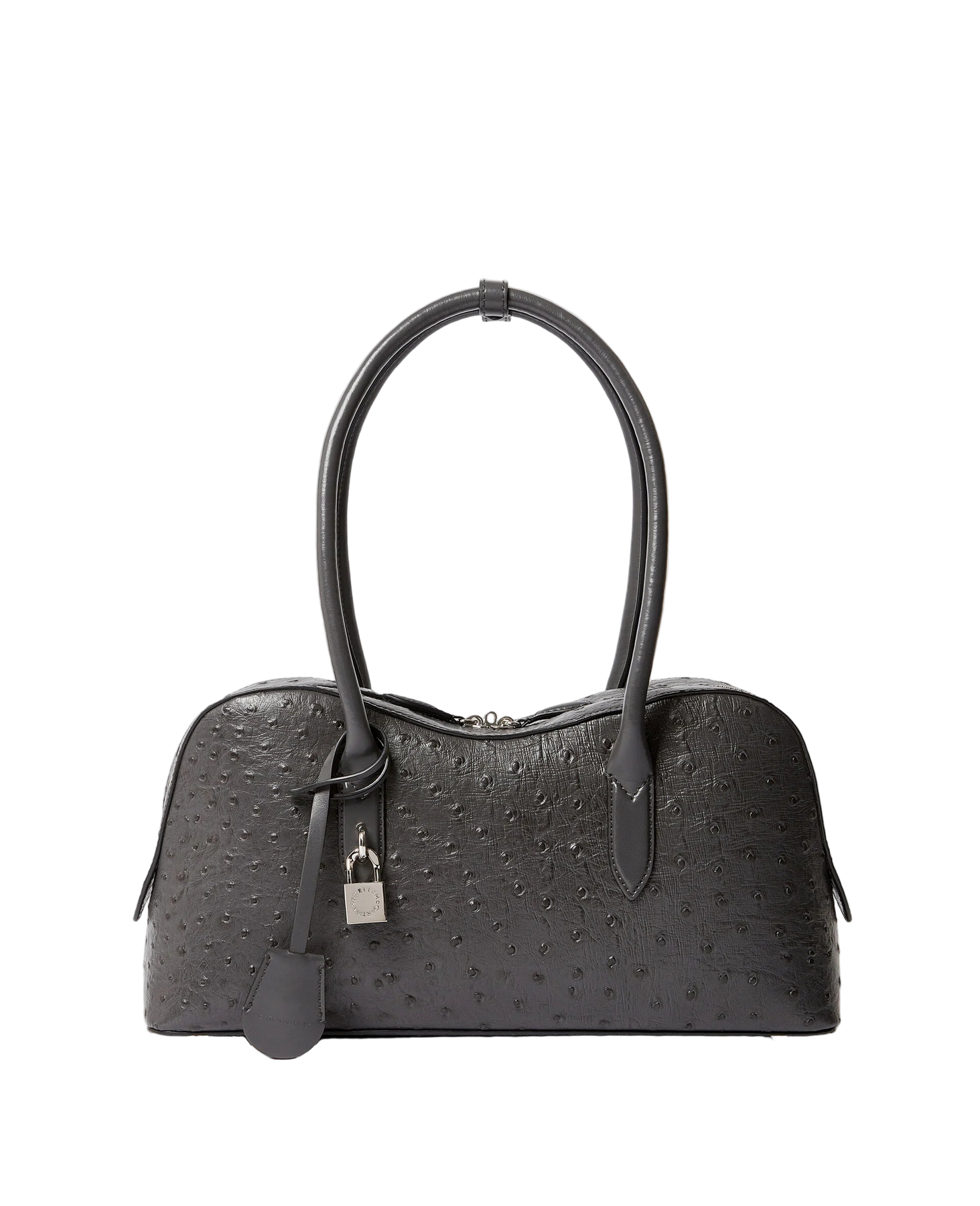 Ryder Ostrich Shoulder Bag - Slate