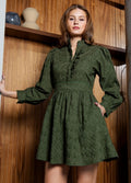 Uma Dress - Broderie Green