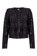 Vela Sequin Jacket - Black
