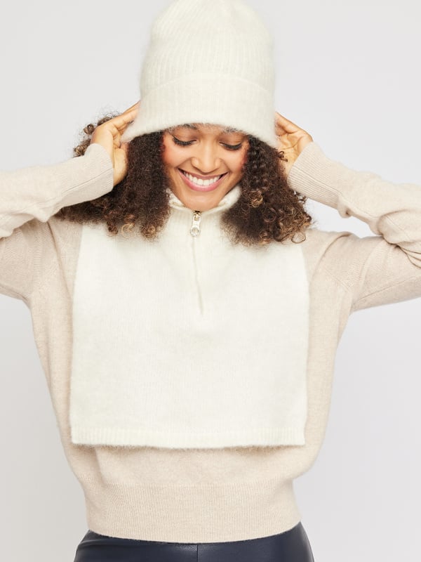 Silje Chunky Hat - White