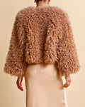 Faux Fur Jacket - Camel