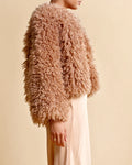 Faux Fur Jacket - Camel