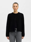 Selected Femme Lulu New Ls Knit Cardigan - Svart