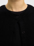 Selected Femme Lulu New Ls Knit Cardigan - Svart