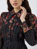 Yasromantica Ls Long Dress - Show - Black Romantica Aop