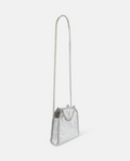 Limited Edition Cracked Metallic Falabella Tiny Tote Bag - Silver