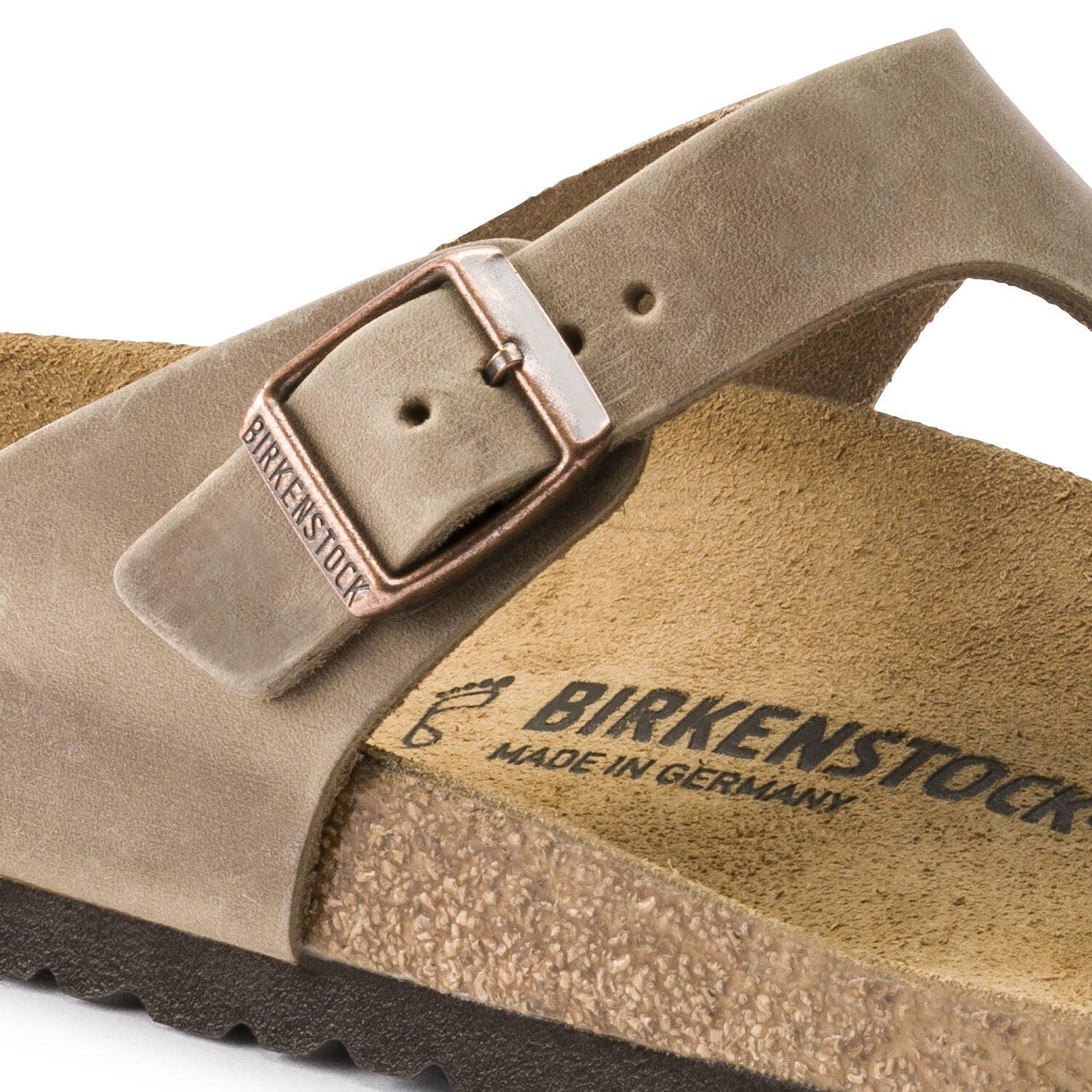 Birkenstock Gizeh Oiled Leather Regular - Tobacco Brown