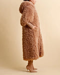 Faux Fur Coat - Camel
