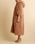 Faux Fur Coat - Camel