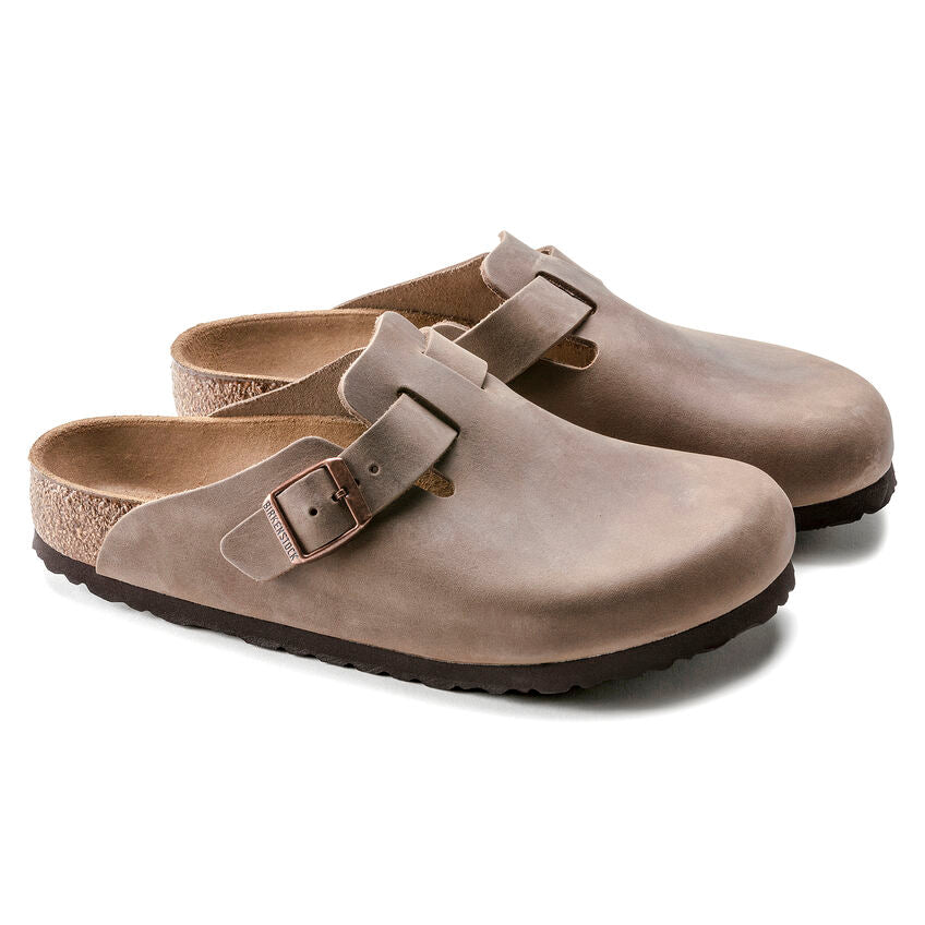 Boston Oiled Leather Narrow - Tobacco Brown