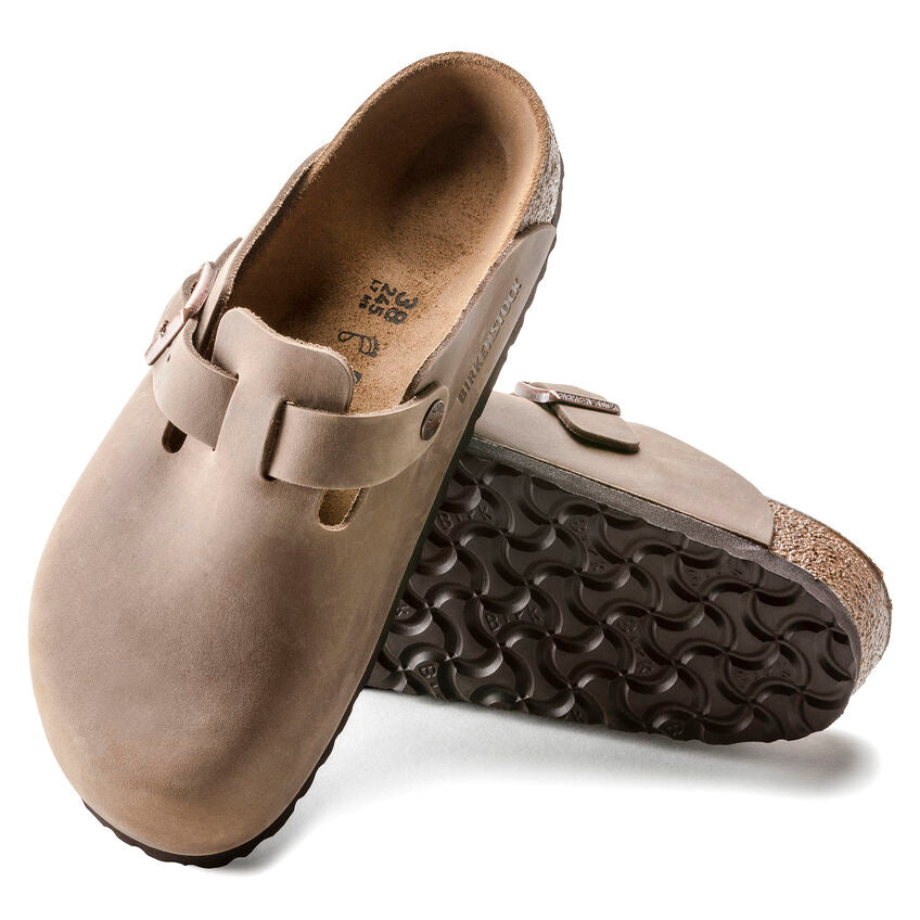 Boston Oiled Leather Narrow - Tobacco Brown