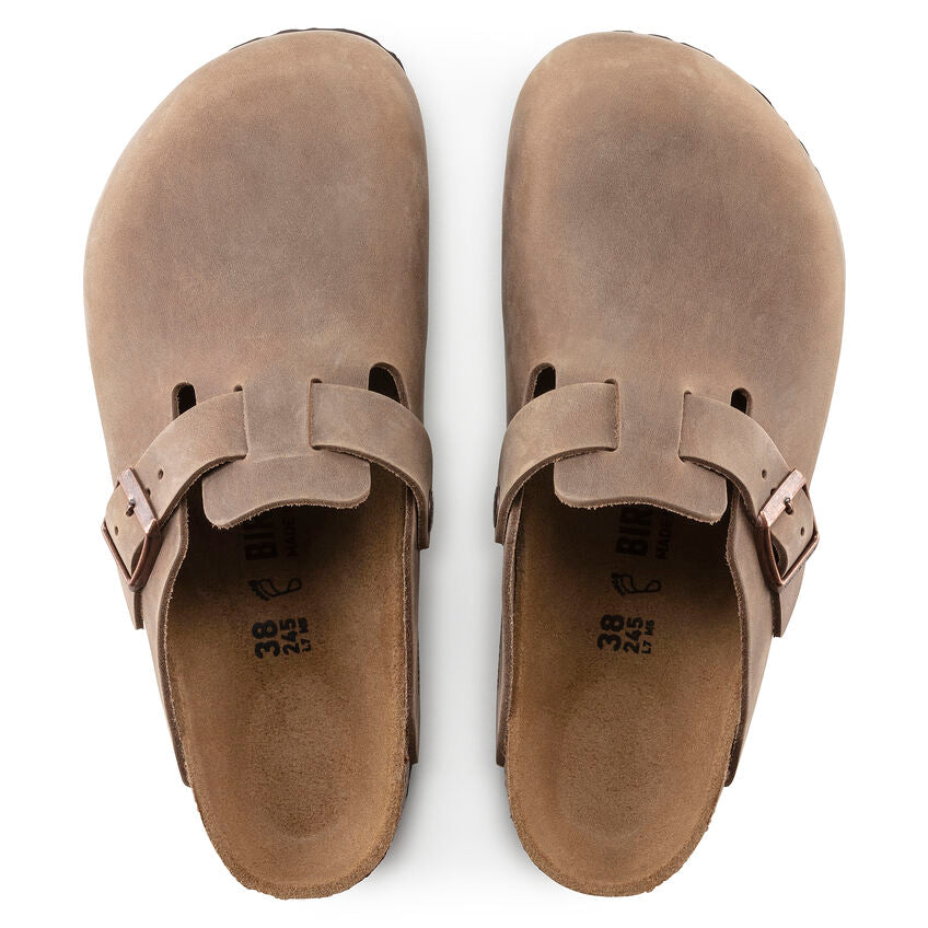Boston Oiled Leather Narrow - Tobacco Brown