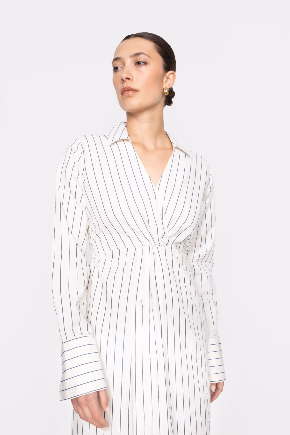 Livia Dress - Cream Stripe