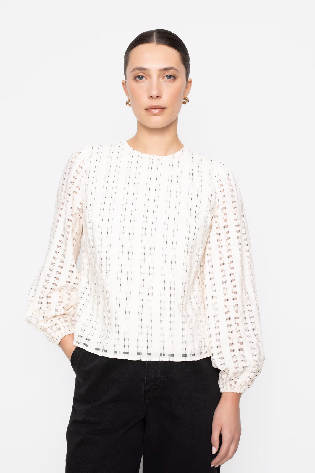 Rina Blus - Cream Check