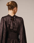 Jacquard Mini Dress - Black