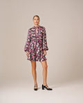 Jacquard Mini Dress - Flower Pink