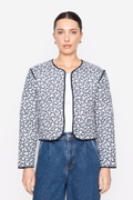 Elvera Jacka - Navy Rosehip Print