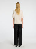 Sia Ras 2/4 Rib Knit Kofta Noos - Birch Melange
