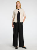 Sia Ras 2/4 Rib Knit Kofta Noos - Birch Melange