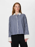 Yasstria Ls Shirt S - Star White Blue Stripes