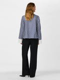 Yasstria Ls Shirt S - Star White Blue Stripes